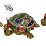 Swarovski Taşlı Figür 3 lü Set Kaplumbağa