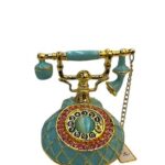 Swarovski Taşlı Figür Antik Telefon